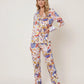 Paisley Print Long Pajama Set OMFORT