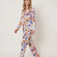 Paisley Print Long Pajama Set OMFORT