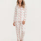 Heart Print Valentine Pajama Set OMFORT