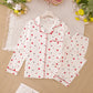 Heart Print Valentine Pajama Set OMFORT