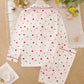 Heart Print Valentine Pajama Set OMFORT