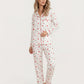 Heart Print Valentine Pajama Set OMFORT