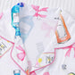 Champagne Bow Print Button-Up Pajama Set - OMFORT