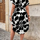 Summer Print Bawting Sleeve Casual Midi Dress OMFORT