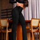 Trendy High Waisted Slim Fit Bootcut Jeans OMFORT