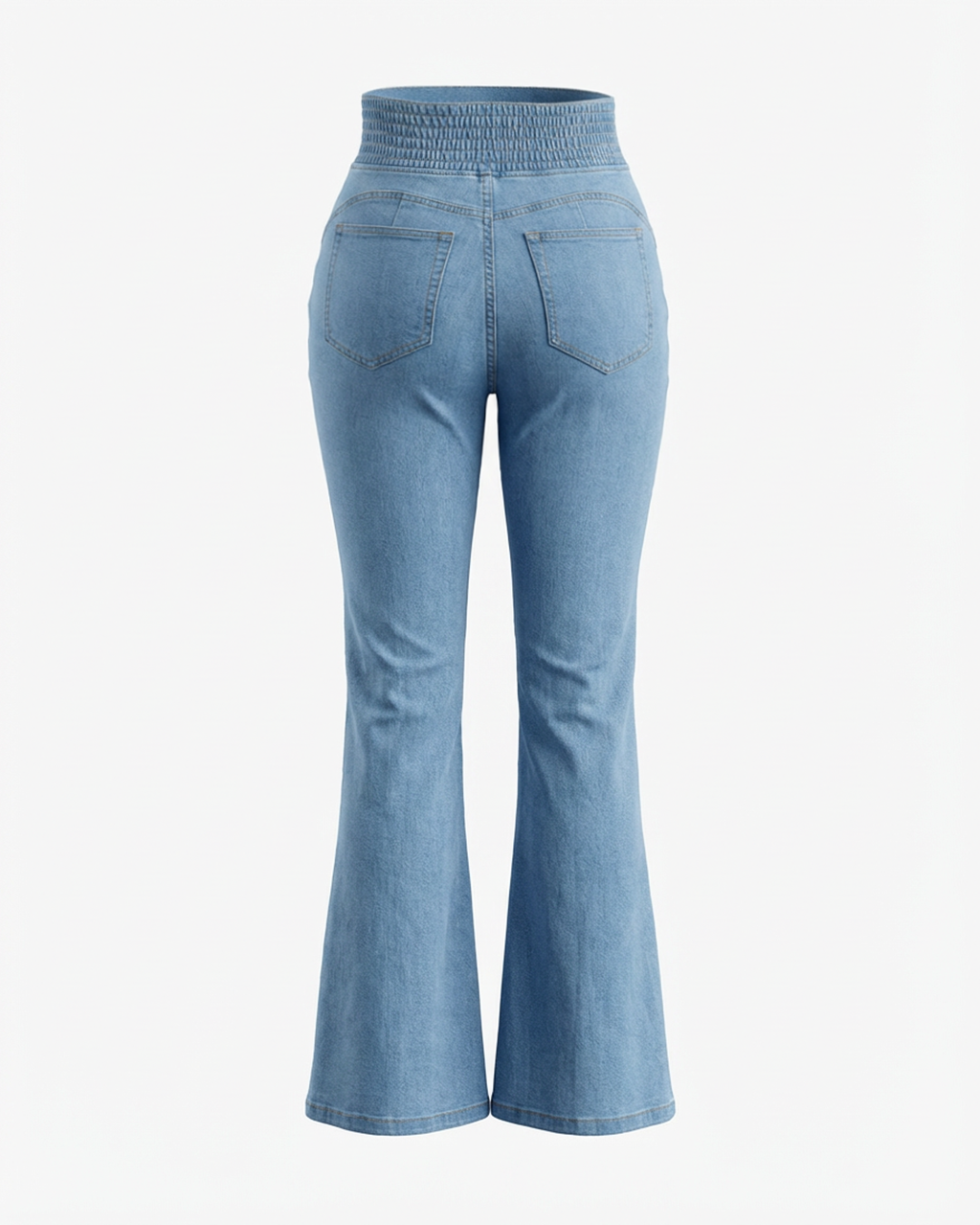 Trendy High Waisted Slim Fit Bootcut Jeans OMFORT