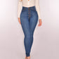 Classic Button Up High Waist Skinny Jeans OMFORT