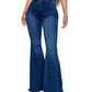 Classic Stretchy Flare Bell Bottom Denim Jeans OMFORT