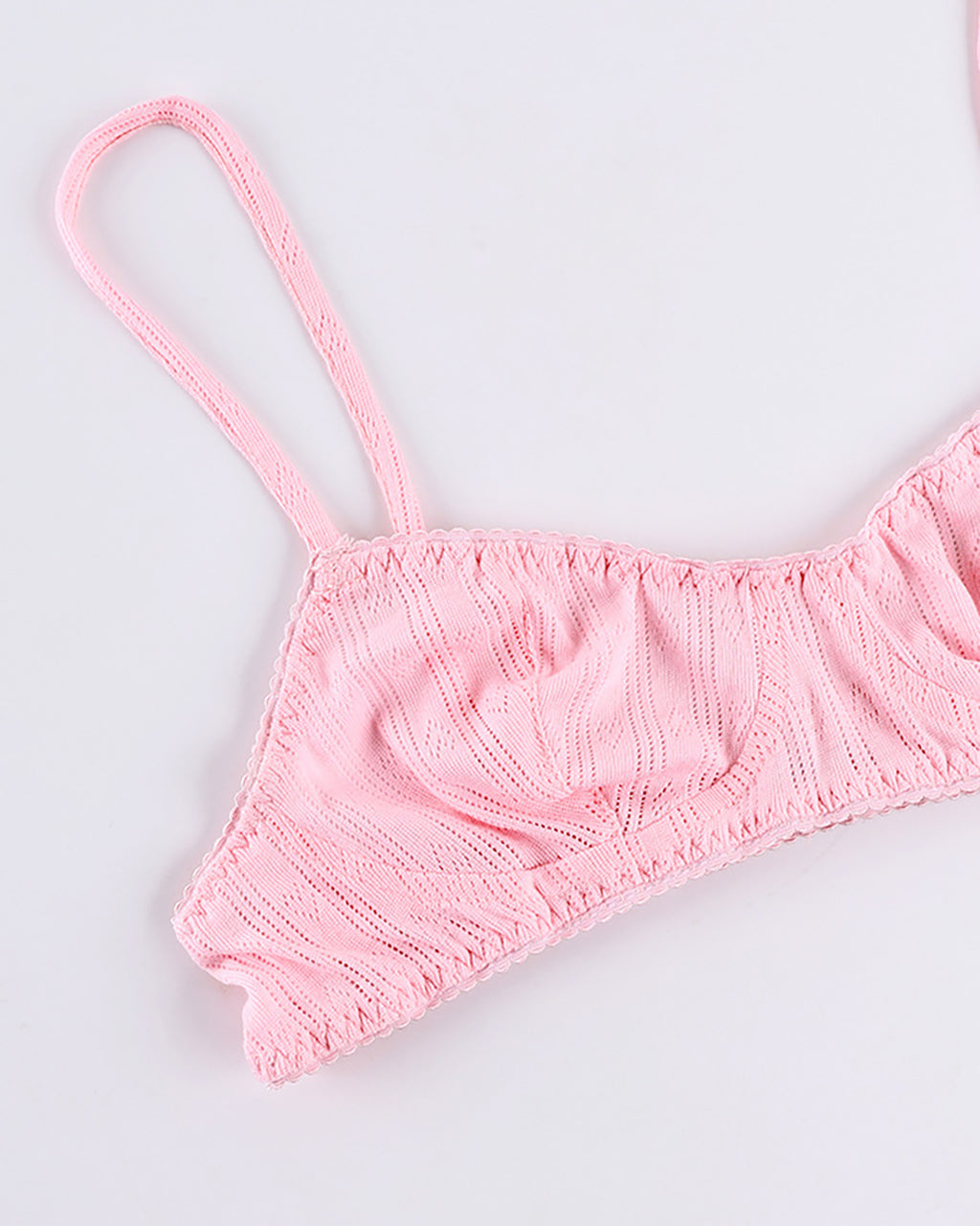 Casual Plain Color Knit 3Pcs Pajama Set OMFORT