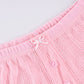 Casual Plain Color Knit 3Pcs Pajama Set OMFORT