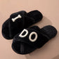 Pearl I DO Furry Open-Toe House Slippers OMFORT