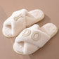 Pearl I DO Furry Open-Toe House Slippers OMFORT