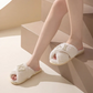 Pearl Crown & Letter Embellished Bride Slippers OMFORT