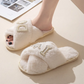 Pearl Crown & Letter Embellished Bride Slippers OMFORT