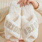 Luxury Bride Pearl Fuzzy Slide Slippers OMFORT