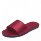 Solid Color Satin Slide Slippers OMFORT