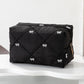 Cute Bow Stitch Cosmetic Pouch Bag OMFORT