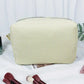Classic Striped Makeup Bag with Zipper OMFORT