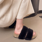 Cozy Double Strap Fuzzy Indoor & Outdoor Slippers OMFORT