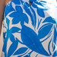 Azure Blue Print Halter Neck Mini Dress OMFORT