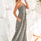 Subtle Lines Striped Maxi Dress OMFORT