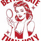 "Better Late Than Ugly" Retro Print Nightdress OMFORT