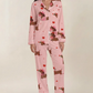 Valentine Dachshund Dog Pattern Pajama Set - OMFORT