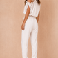 Belle Stone Cold Shoulder Jumpsuit OMFORT