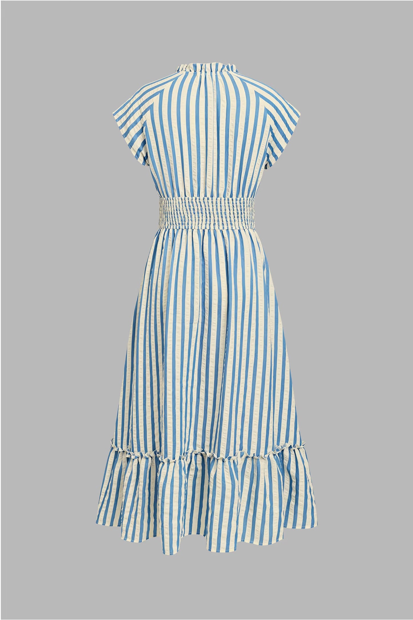 Sunset Cruise Striped Midi Dress OMFORT