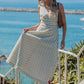 Coastline Striped Midi Dress - Green OMFORT