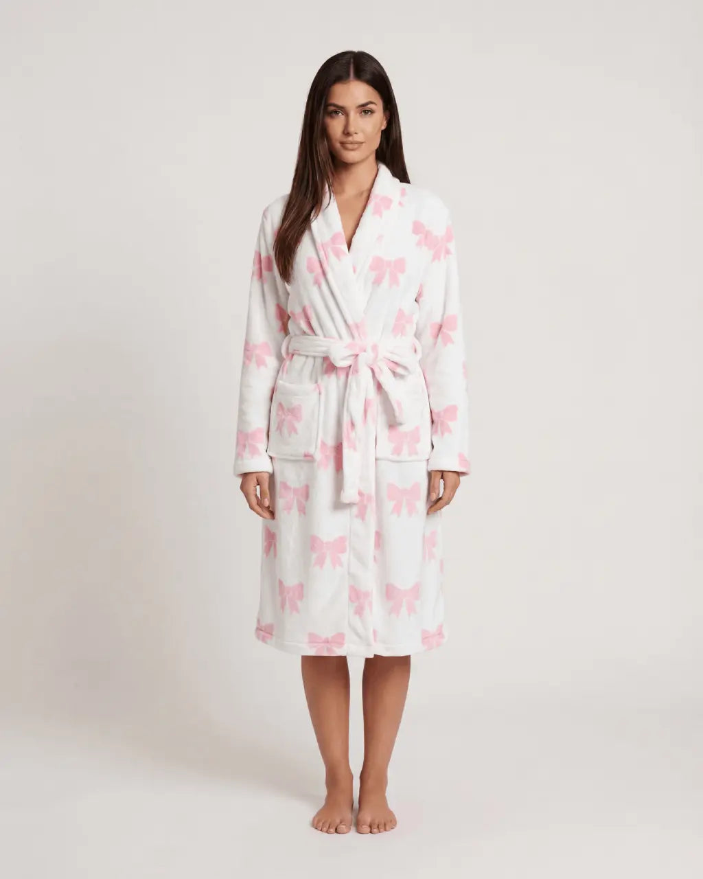 Coquette Bows Print Midi Robe OMFORT