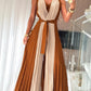 Colorblock Sleeveless Criss Cross Plunge V Neck Jumpsuit Casual Waist Tied Detail Pleated Romper OMFORT
