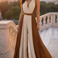 Colorblock Sleeveless Criss Cross Plunge V Neck Jumpsuit Casual Waist Tied Detail Pleated Romper OMFORT