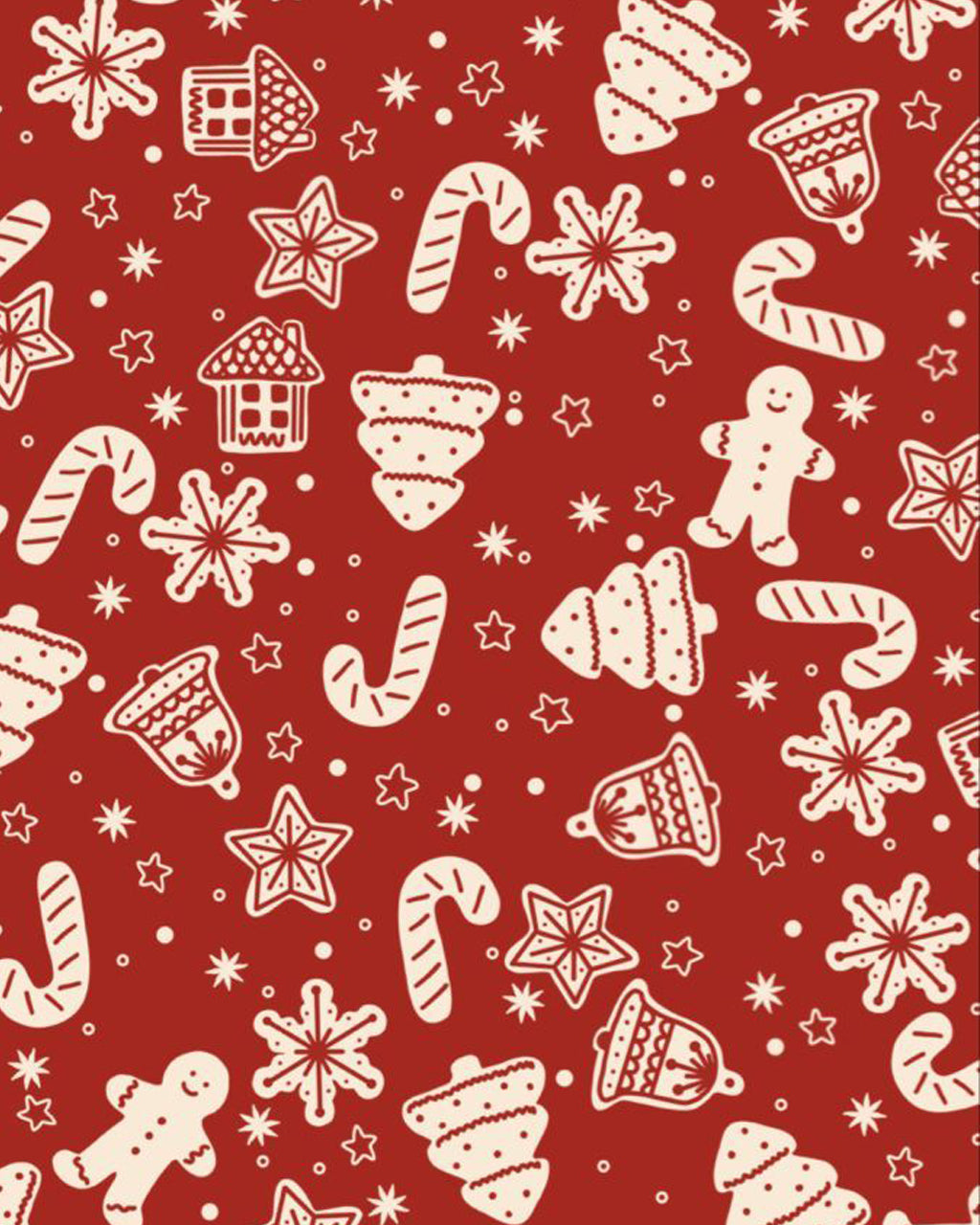 Christmas Cookie Print Pajama Set OMFORT