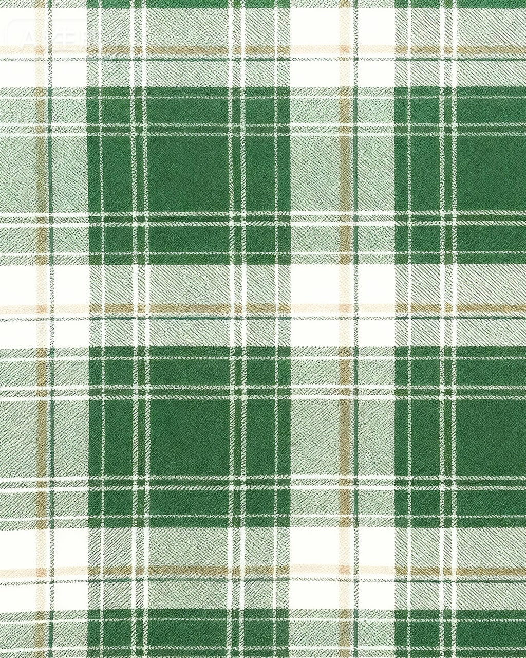 Green Plaid Long Pajama Set OMFORT