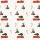 Christmas Tree Car Print Pajamas Set OMFORT