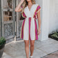 ELAN Natural Striped Kimono Dress OMFORT