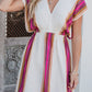 ELAN Natural Striped Kimono Dress OMFORT
