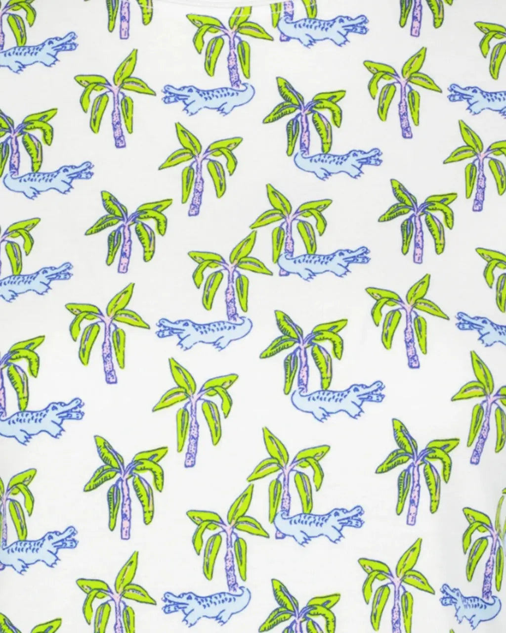 Crocodile Palm Tree Print Pajama Set OMFORT