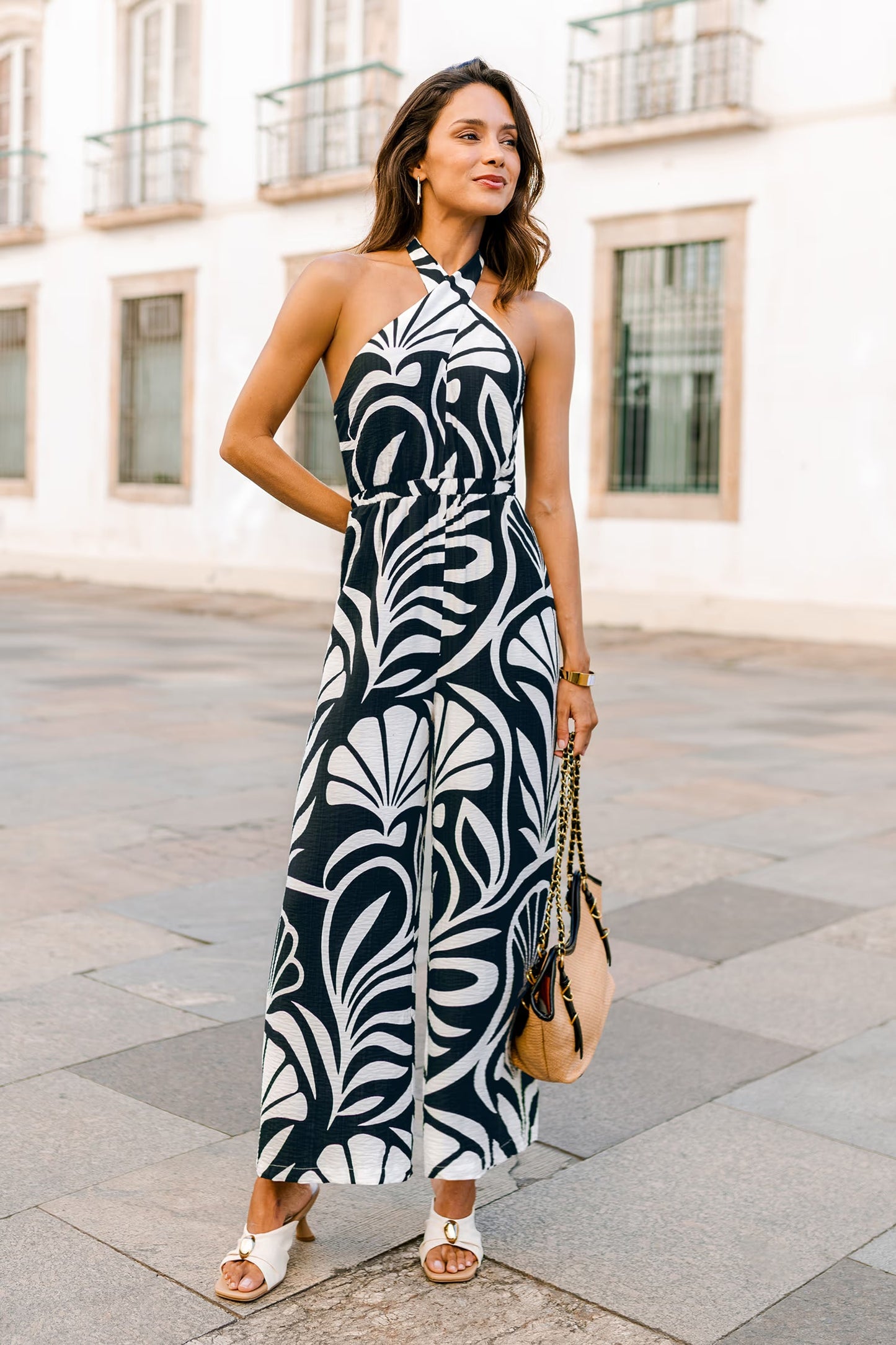 Dockside Drive Tropical Jumpsuit OMFORT