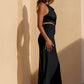 Euphoria Halter Maxi Dress Black OMFORT