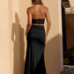 Euphoria Halter Maxi Dress Black OMFORT
