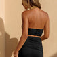 Euphoria Halter Maxi Dress Black OMFORT