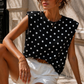 Jolene Black Polka Dot T Shirt OMFORT