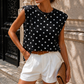 Jolene Black Polka Dot T Shirt OMFORT