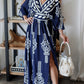 Tulum Maxi Dress - Navy OMFORT