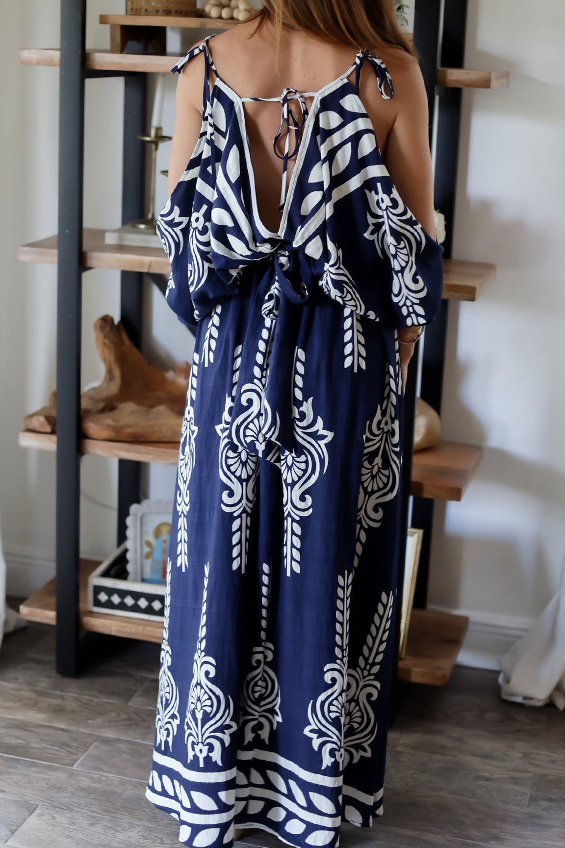 Tulum Maxi Dress - Navy OMFORT