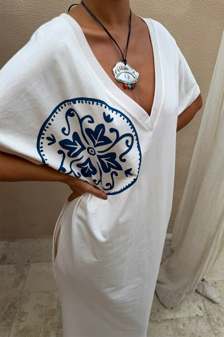 Cream Dolce Vita T-Shirt Dress OMFORT