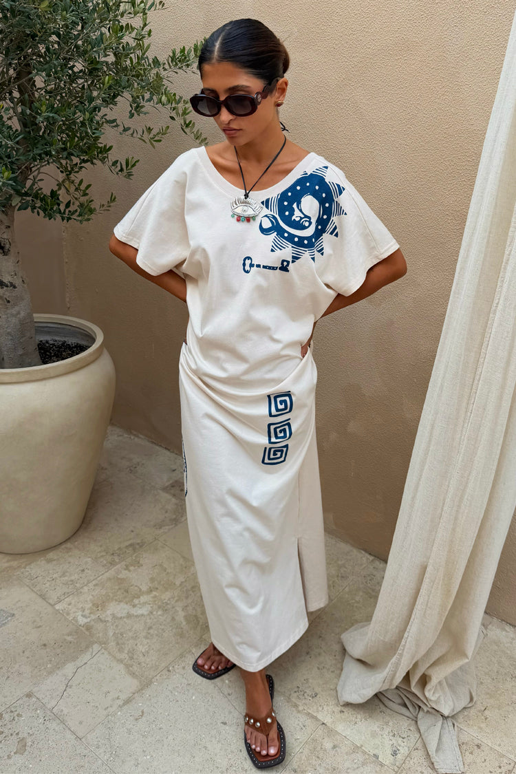 Cream Dolce Vita T-Shirt Dress OMFORT