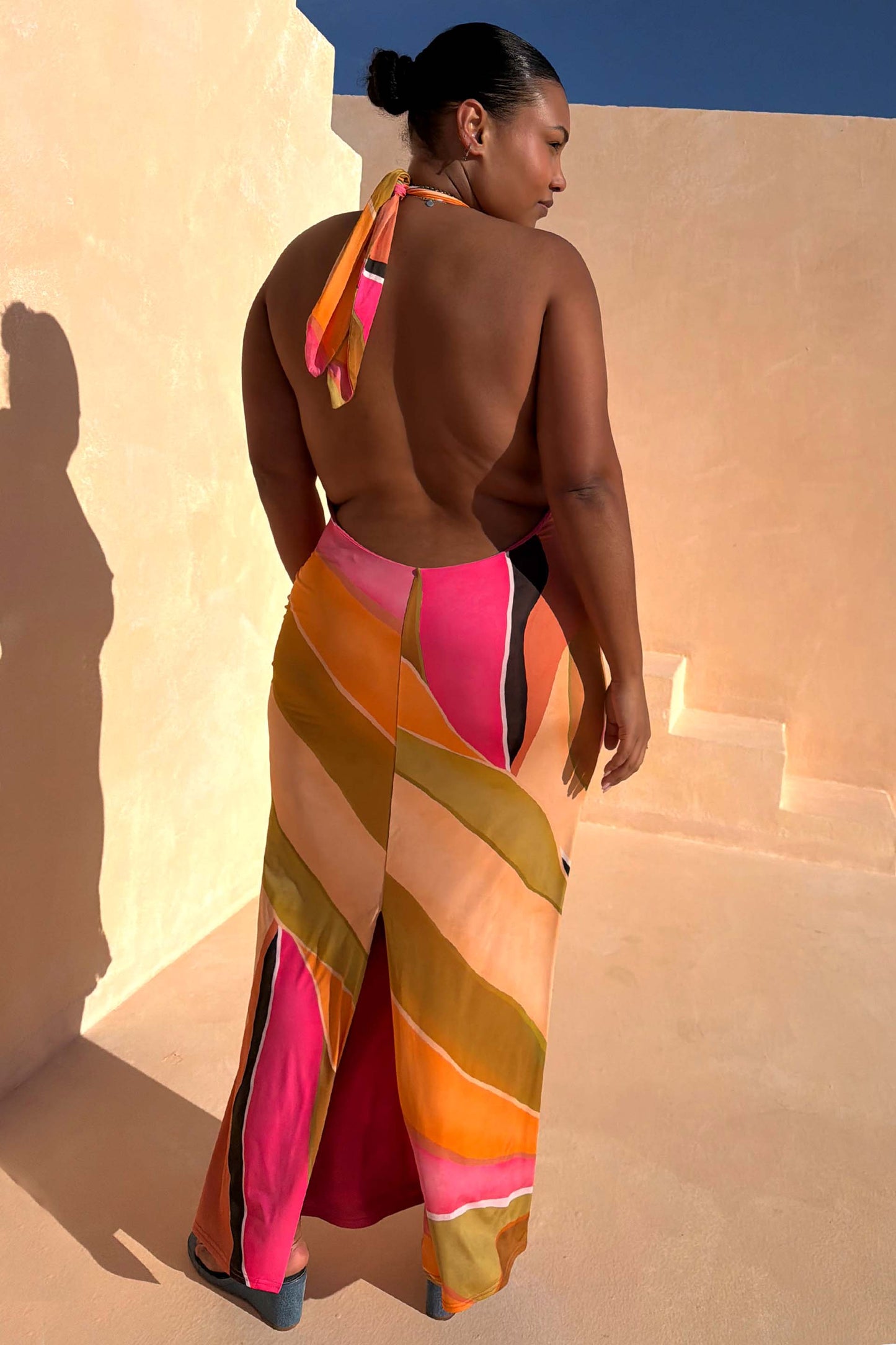 Multi Abstract Sabine Dress OMFORT